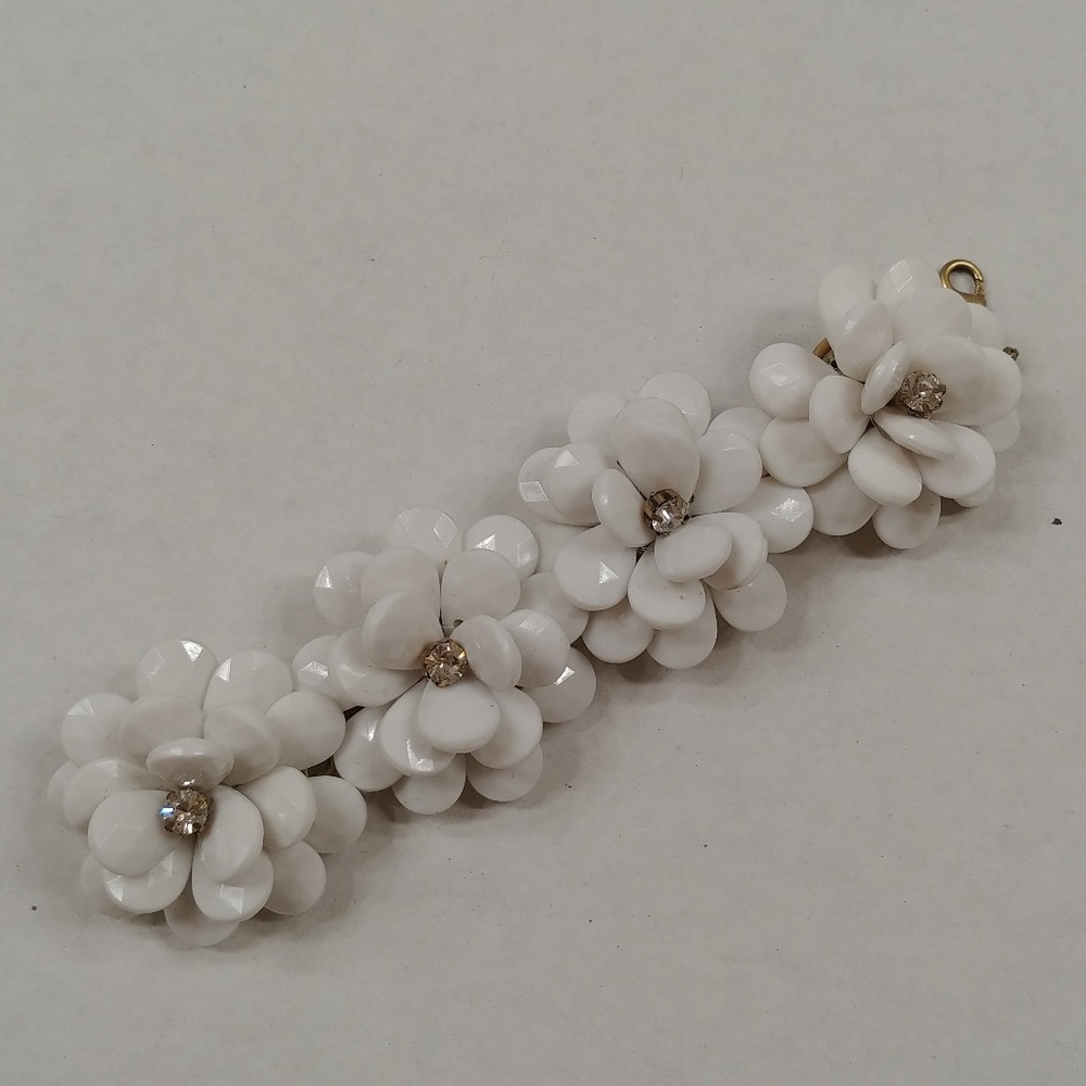 J.Crew flower beaded bracelet